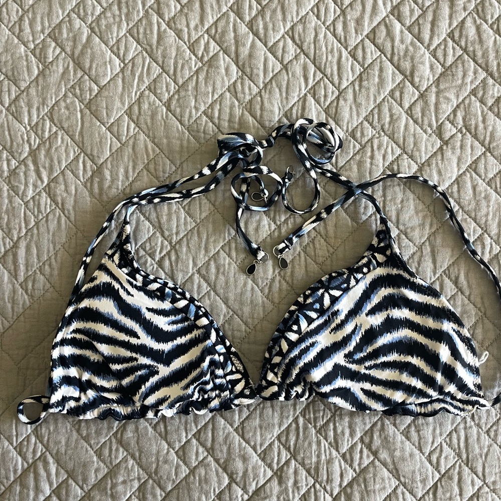 Tommy Bahama Zebra Print Bikini Top